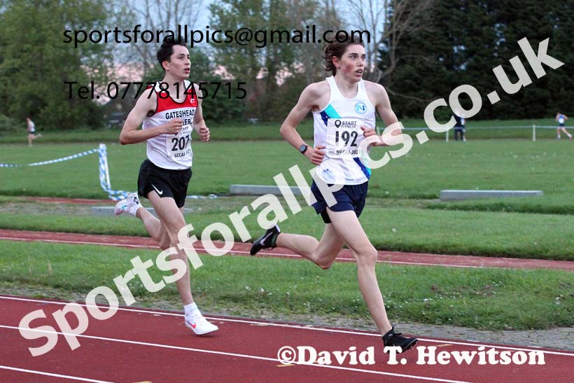 3000 metres, 2021 North East Grand Prix No. 2, Monkton, Wednesday, May 19th. Photo: David T. Hewitson/Sports for All Pics